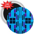 Abstract pattern geometric backgrounds 3  Magnets (100 pack) Front