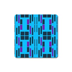 Abstract Pattern Geometric Backgrounds Square Magnet by Eskimos