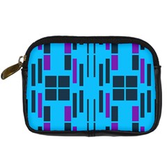 Abstract Pattern Geometric Backgrounds Digital Camera Leather Case by Eskimos