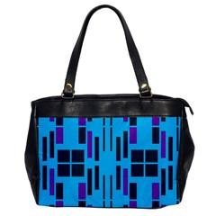 Abstract Pattern Geometric Backgrounds Oversize Office Handbag