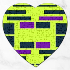 Abstract Pattern Geometric Backgrounds Jigsaw Puzzle (heart) by Eskimos