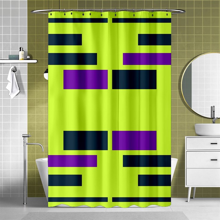 Abstract pattern geometric backgrounds Shower Curtain 48  x 72  (Small) 