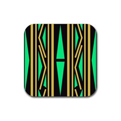 Abstract Pattern Geometric Backgrounds Rubber Coaster (square) by Eskimos