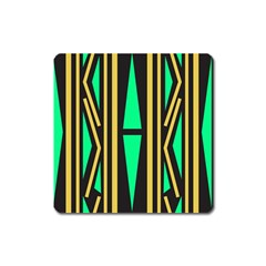 Abstract Pattern Geometric Backgrounds Square Magnet by Eskimos