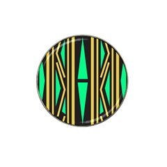 Abstract Pattern Geometric Backgrounds Hat Clip Ball Marker by Eskimos