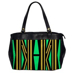 Abstract Pattern Geometric Backgrounds Oversize Office Handbag