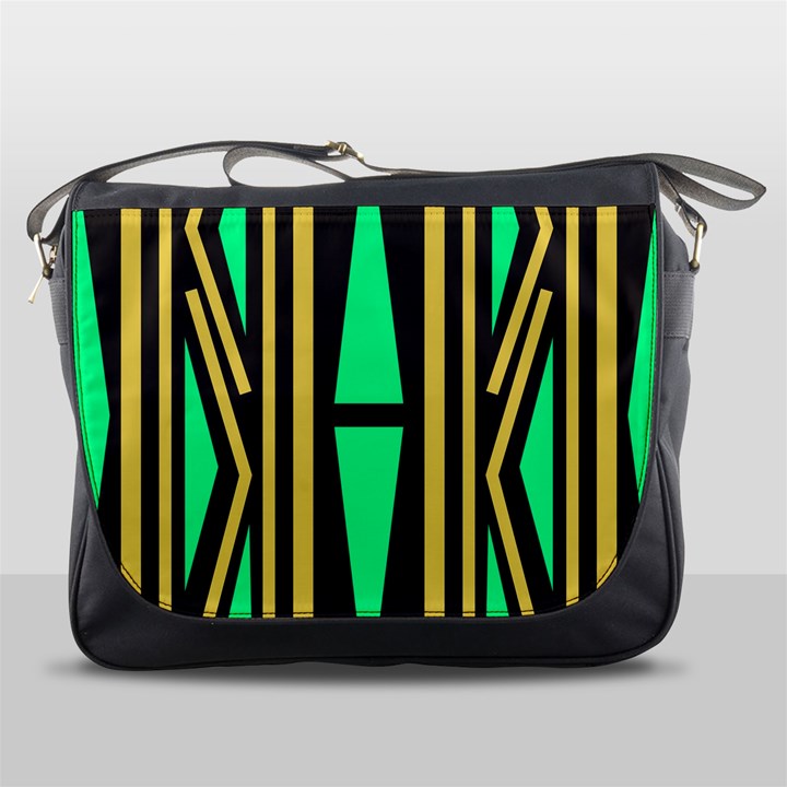 Abstract pattern geometric backgrounds Messenger Bag