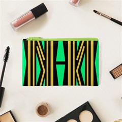 Abstract Pattern Geometric Backgrounds Cosmetic Bag (xs) by Eskimos