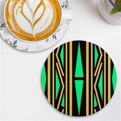 Abstract Pattern Geometric Backgrounds Uv Print Round Tile Coaster