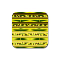 Abstract Pattern Geometric Backgrounds Rubber Coaster (square) by Eskimos