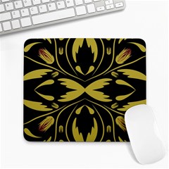 Folk Flowers Print Floral Pattern Ethnic Art Large Mousepads by Eskimos