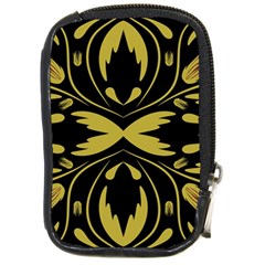 Folk Flowers Print Floral Pattern Ethnic Art Compact Camera Leather Case by Eskimos