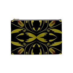 Folk Flowers Print Floral Pattern Ethnic Art Cosmetic Bag (medium) by Eskimos