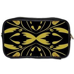 Folk Flowers Print Floral Pattern Ethnic Art Toiletries Bag (one Side) by Eskimos