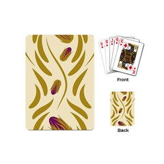 Folk Flowers Print Floral Pattern Ethnic Art Playing Cards Single Design (mini) by Eskimos