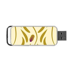 Folk Flowers Print Floral Pattern Ethnic Art Portable Usb Flash (two Sides) by Eskimos