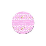 Folk flowers print Floral pattern Ethnic art Golf Ball Marker Front