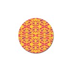 Folk flowers print Floral pattern Ethnic art Golf Ball Marker Front