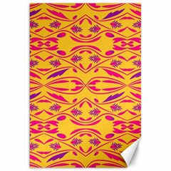 Folk Flowers Print Floral Pattern Ethnic Art Canvas 20  X 30  by Eskimos