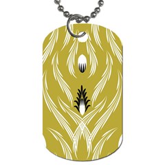 Folk Flowers Print Floral Pattern Ethnic Art Dog Tag (one Side) by Eskimos