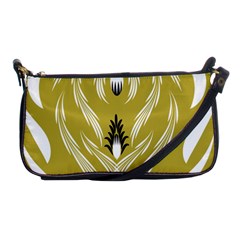 Folk Flowers Print Floral Pattern Ethnic Art Shoulder Clutch Bag by Eskimos