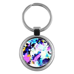 Spring Flowers Key Chain (round)