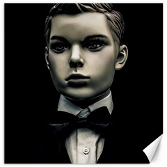 Evil Boy Manikin Portrait Canvas 12  X 12  by dflcprintsclothing