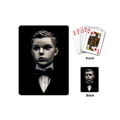 Evil Boy Manikin Portrait Playing Cards Single Design (mini) by dflcprintsclothing