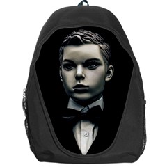 Evil Boy Manikin Portrait Backpack Bag by dflcprintsclothing