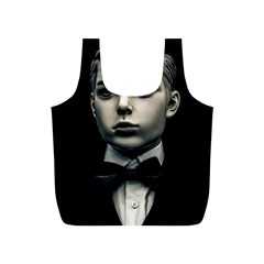 Evil Boy Manikin Portrait Full Print Recycle Bag (s) by dflcprintsclothing