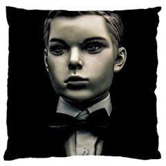 Evil Boy Manikin Portrait Standard Flano Cushion Case (one Side) by dflcprintsclothing