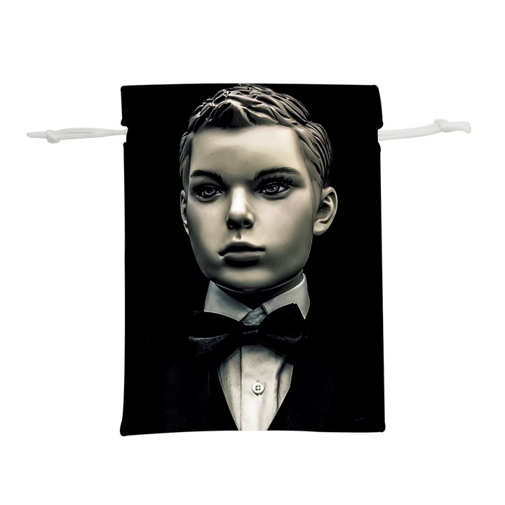 Evil Boy Manikin Portrait Lightweight Drawstring Pouch (S)