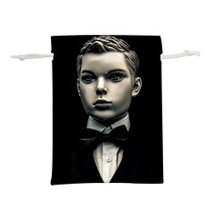 Evil Boy Manikin Portrait Lightweight Drawstring Pouch (l) by dflcprintsclothing