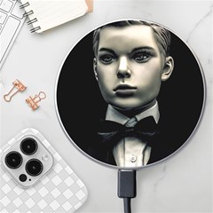 Evil Boy Manikin Portrait Wireless Charger