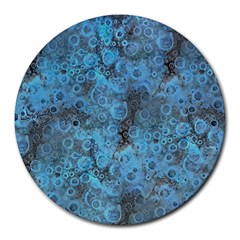 Abstract Surface Texture Background Round Mousepads by dflcprintsclothing