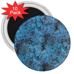 Abstract Surface Texture Background 3  Magnets (10 Pack) 