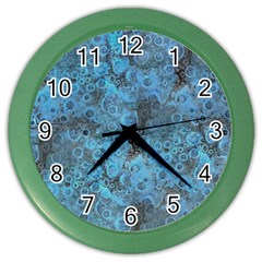 Abstract Surface Texture Background Color Wall Clock by dflcprintsclothing