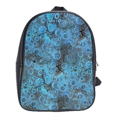 Abstract Surface Texture Background School Bag (xl) by dflcprintsclothing