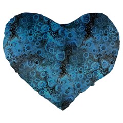 Abstract Surface Texture Background Large 19  Premium Flano Heart Shape Cushions by dflcprintsclothing