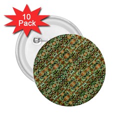 Colorful Stylized Botanic Motif Pattern 2 25  Buttons (10 Pack) 