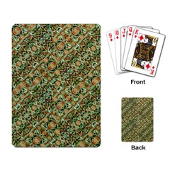 Colorful Stylized Botanic Motif Pattern Playing Cards Single Design (rectangle) by dflcprintsclothing