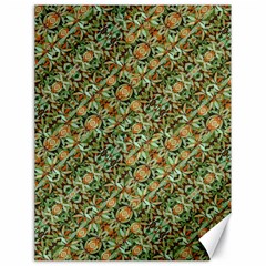 Colorful Stylized Botanic Motif Pattern Canvas 18  X 24 