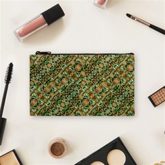 Colorful Stylized Botanic Motif Pattern Cosmetic Bag (small)