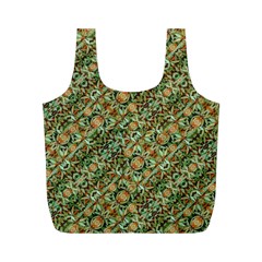 Colorful Stylized Botanic Motif Pattern Full Print Recycle Bag (m) by dflcprintsclothing