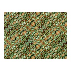 Colorful Stylized Botanic Motif Pattern Double Sided Flano Blanket (mini) 