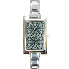 Abstract Pattern Geometric Backgrounds Rectangle Italian Charm Watch by Eskimos