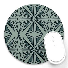 Abstract Pattern Geometric Backgrounds Round Mousepads by Eskimos