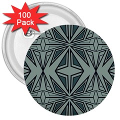 Abstract Pattern Geometric Backgrounds 3  Buttons (100 Pack)  by Eskimos