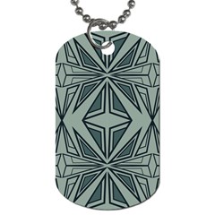 Abstract Pattern Geometric Backgrounds Dog Tag (one Side) by Eskimos