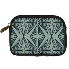 Abstract Pattern Geometric Backgrounds Digital Camera Leather Case by Eskimos